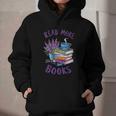 Read More Books Floral Book Reader Art Reading Lover Quote Graphic Youth Hoodie