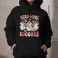 Read More Books Ghosts Reading Book Teacher Halloween Graphic Youth Hoodie