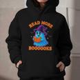 Read More Books Halloween Book Cute Ghost Reading Teaching Graphic Youth Hoodie