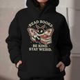 Read Books Be Kind Stay Weird Moth Coffee Lover Reading Graphic Youth Hoodie