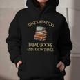 I Read Books And I Know Things l Book Reading Graphic Youth Hoodie I Read Books And I Know Things l Book Reading Graphic Youth Hoodie