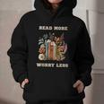Read More Worry Less Book Lovers Motivational Quote Bookish Graphic Youth Hoodie Read More Worry Less Book Lovers Motivational Quote Bookish Graphic Youth Hoodie