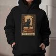 The Reader Cat Book Reading Halloween Tarot Card Graphic Youth Hoodie