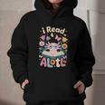 Reading Axolotl Book Lover Wildflowers Graphic Youth Hoodie Reading Axolotl Book Lover Wildflowers Graphic Youth Hoodie
