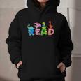 Reading DinosaurRex Dino Book Lover Graphic Youth Hoodie Reading DinosaurRex Dino Book Lover Graphic Youth Hoodie