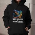 Reading Lover Easily Distracted By Dragons And Books Dragon Graphic Youth Hoodie