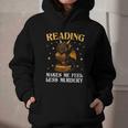 Reading Makes Me Feel Less Murdery Book Dragon Graphic Youth Hoodie