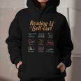 Reading Is Self Care Mental Health Read More Book Graphic Youth Hoodie