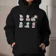 Reading Snowman Christmas Book Lovers Bookworm Librarian Graphic Youth Hoodie