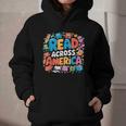 Reads Across Tee America Books Reader Reading Teacher Graphic Youth Hoodie