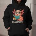 Readsolotl Kawaii Axolotl Reading Book Lover Graphic Youth Hoodie Readsolotl Kawaii Axolotl Reading Book Lover Graphic Youth Hoodie