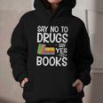 Red Ribbon Week Say No To Drugs Say Yes To Books Drug Free Graphic Youth Hoodie