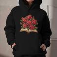 Red Roses Flowers Book Floral Graphic Youth Hoodie