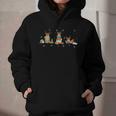 Reindeer Reading Books Christmas Library Classroom Graphic Youth Hoodie
