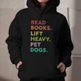 Retro Read Books Lift Heavy Pet Dogs Gym Book Lover Graphic Youth Hoodie Retro Read Books Lift Heavy Pet Dogs Gym Book Lover Graphic Youth Hoodie