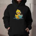 Rubber Duck Reading Book Reader Books Rubber Duckie Graphic Youth Hoodie