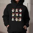 Santa Ghost Reading Books Christmas Library Teacher Graphic Youth Hoodie
