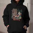 He Sees What You'Ve Been Reading Santa Christmas Bookish Graphic Youth Hoodie He Sees What You'Ve Been Reading Santa Christmas Bookish Graphic Youth Hoodie