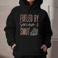 Smutty Book Lover Women Fueled By Sarcasm And Smut Spicy Graphic Youth Hoodie