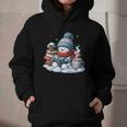 Snowman Reading Books Lovers Librarian Bookworm Christmas Graphic Youth Hoodie Snowman Reading Books Lovers Librarian Bookworm Christmas Graphic Youth Hoodie
