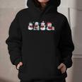 Snowman Reading Books Teacher Librarian Bookworm Christmas Graphic Youth Hoodie