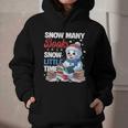 Snowman Winter Snow So Many Books Christmas Snow Little Time Graphic Youth Hoodie
