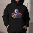 Spooky Grim Reaper Reading A Book Cute Creepy Halloween Graphic Youth Hoodie