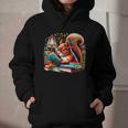 Squirrel Reading a Book Lover Bookworm Graphic Youth Hoodie Squirrel Reading a Book Lover Bookworm Graphic Youth Hoodie