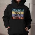 Support Your Local Library Worker Librarian Bookworm Graphic Youth Hoodie