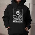 Tarot Card Shirt The Reader Tarot Skeleton Reading Book Graphic Youth Hoodie Tarot Card Shirt The Reader Tarot Skeleton Reading Book Graphic Youth Hoodie