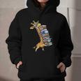 Teacher Shirt Giraffe Holding Books Bookworm Librarian Graphic Youth Hoodie