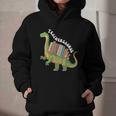 Teachersaurus Dinosaur Teachers Dino Reading Book Librarian Graphic Youth Hoodie