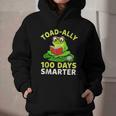 Toad-Ally 100 Days Smarter Frog Reading Book 100 School Day Graphic Youth Hoodie Toad-Ally 100 Days Smarter Frog Reading Book 100 School Day Graphic Youth Hoodie