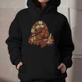 Turkey Reading Books Fall Season Thanksgiving Teacher Book Graphic Youth Hoodie