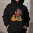Turkey Reading Books Fall Thanksgiving Teacher Book Graphic Youth Hoodie Turkey Reading Books Fall Thanksgiving Teacher Book Graphic Youth Hoodie