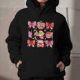 Valentine Cupid Coquette Pink Bow Apple Books Teacher Graphic Youth Hoodie Valentine Cupid Coquette Pink Bow Apple Books Teacher Graphic Youth Hoodie