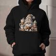 Vintage Cute Gnome Reading Book Coffee Latte Men Women Kids Graphic Youth Hoodie