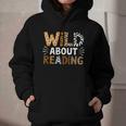 Wild About Reading Animal Bookworm Library Book Lover Reader Graphic Youth Hoodie