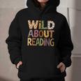 Wild About Reading Book Animal Children's Book Lover Teacher Graphic Youth Hoodie Wild About Reading Book Animal Children's Book Lover Teacher Graphic Youth Hoodie