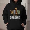 Wild About Reading Books Animal Theme Bookworm Library Day Graphic Youth Hoodie Wild About Reading Books Animal Theme Bookworm Library Day Graphic Youth Hoodie