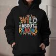 Wild About Reading Zoo Animals Books Reader Lover Graphic Youth Hoodie Wild About Reading Zoo Animals Books Reader Lover Graphic Youth Hoodie