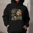 A Woman Cannot Survive On Books Alone She Also Needs Yarn Graphic Youth Hoodie A Woman Cannot Survive On Books Alone She Also Needs Yarn Graphic Youth Hoodie
