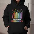 Women Floral Book Big Fan Of Human Rights Liberal Protest Graphic Youth Hoodie