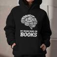 Women's My Brain Runs On Books Reading Bookworm Men Women Graphic Youth Hoodie Women's My Brain Runs On Books Reading Bookworm Men Women Graphic Youth Hoodie