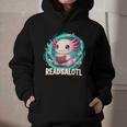 Women's Readsolotl Kawaii Axolotl Reading Book Lover Graphic Youth Hoodie Women's Readsolotl Kawaii Axolotl Reading Book Lover Graphic Youth Hoodie