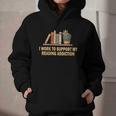I Work To Support My Reading Addiction Books Lover Graphic Youth Hoodie