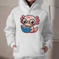 Adorable Book Lover Axolotl With Reading Glasses Cute Graphic Youth Hoodie Adorable Book Lover Axolotl With Reading Glasses Cute Graphic Youth Hoodie