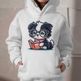 Adorable Book Lover Border Collie With Reading Glasses Cute Raglan Baseball Tee Graphic Youth Hoodie Adorable Book Lover Border Collie With Reading Glasses Cute Raglan Baseball Tee Graphic Youth Hoodie