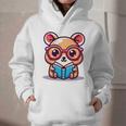 Adorable Book Lover Quokka With Reading Glasses Cute Graphic Youth Hoodie