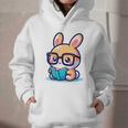 Adorable Book Lover Rabbit With Reading Glasses Cute Premium Graphic Youth Hoodie Adorable Book Lover Rabbit With Reading Glasses Cute Premium Graphic Youth Hoodie